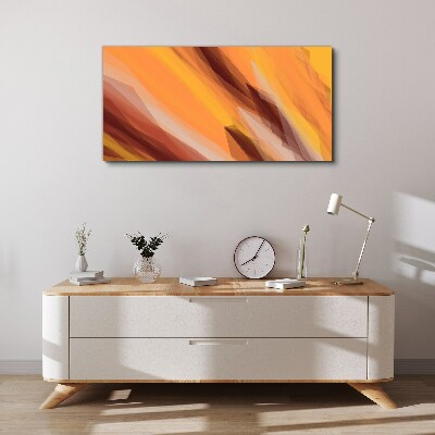 Schilderij op doek Abstracte tinten van warmte