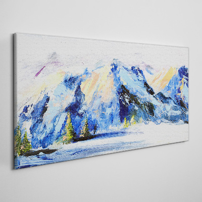 Foto op canvas Winterberglandschap