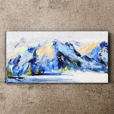 Foto op canvas Winterberglandschap