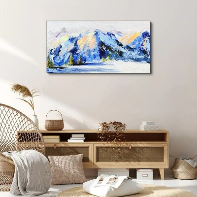 Foto op canvas Winterberglandschap