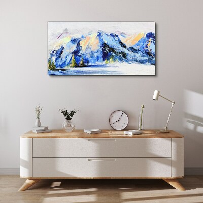 Foto op canvas Winterberglandschap