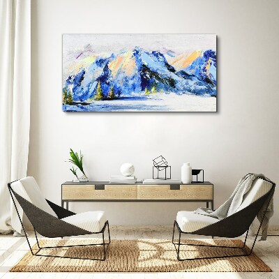 Foto op canvas Winterberglandschap