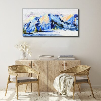 Foto op canvas Winterberglandschap