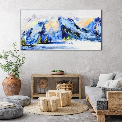 Foto op canvas Winterberglandschap