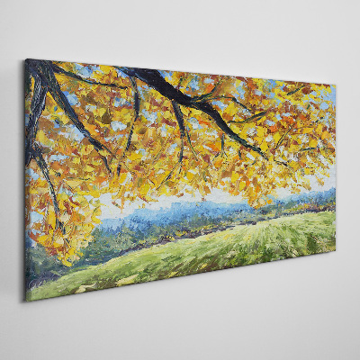 Canvas schilderij Gouden herfst in het landschap