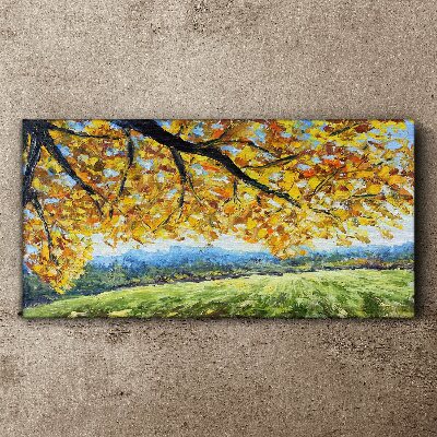 Canvas schilderij Gouden herfst in het landschap