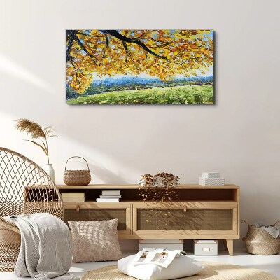 Canvas schilderij Gouden herfst in het landschap