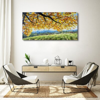 Canvas schilderij Gouden herfst in het landschap