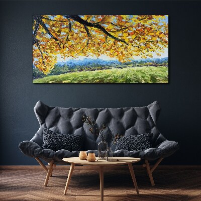 Canvas schilderij Gouden herfst in het landschap