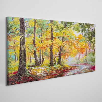 Foto op canvas Herfstlaan met bomen