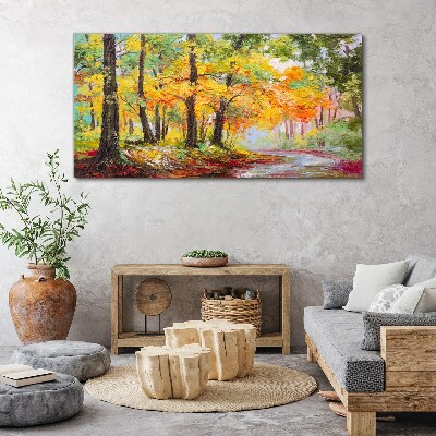 Foto op canvas Herfstlaan met bomen