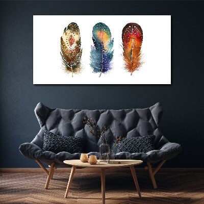 Canvas schilderij Kleurrijke veren