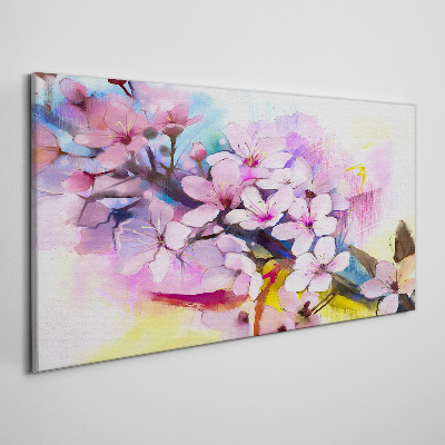 Canvas schilderij Een bloemenexplosie van kleuren