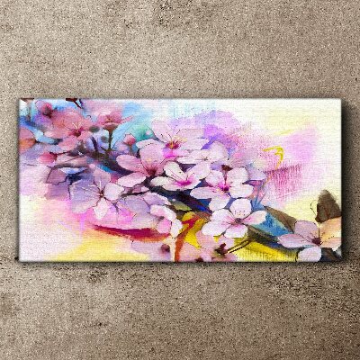 Canvas schilderij Een bloemenexplosie van kleuren
