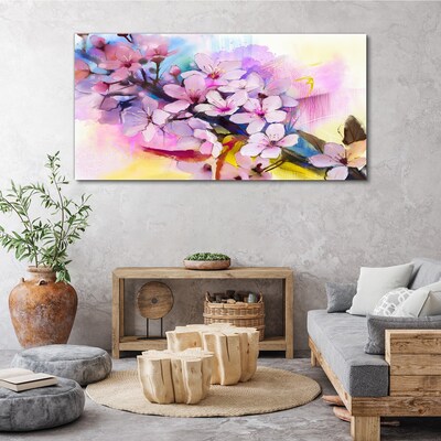 Canvas schilderij Een bloemenexplosie van kleuren