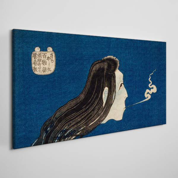 Canvas schilderij Intentie in de rook