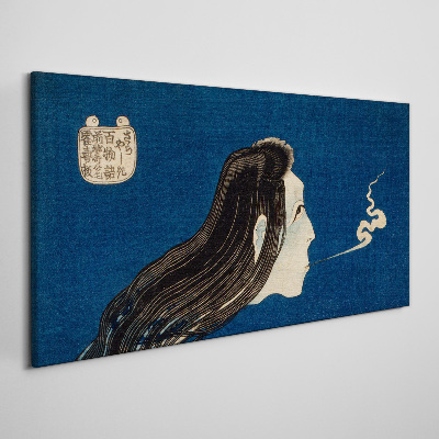 Canvas schilderij Intentie in de rook