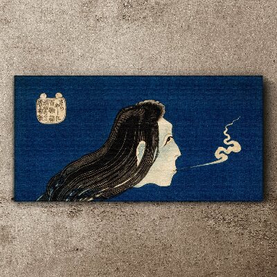 Canvas schilderij Intentie in de rook