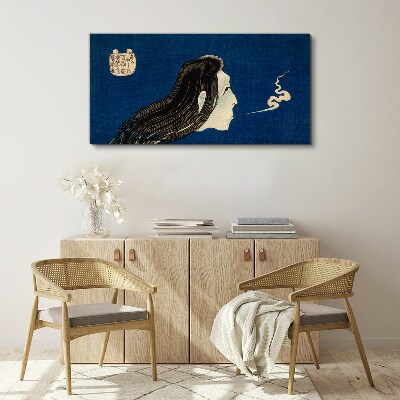 Canvas schilderij Intentie in de rook