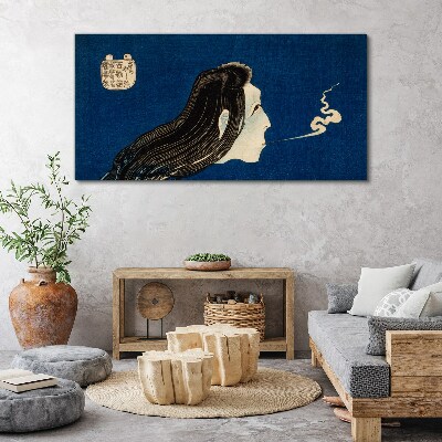 Canvas schilderij Intentie in de rook