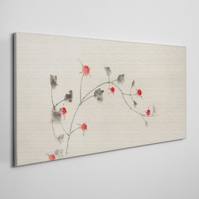 Foto op canvas Bloemenlint