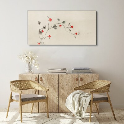 Foto op canvas Bloemenlint