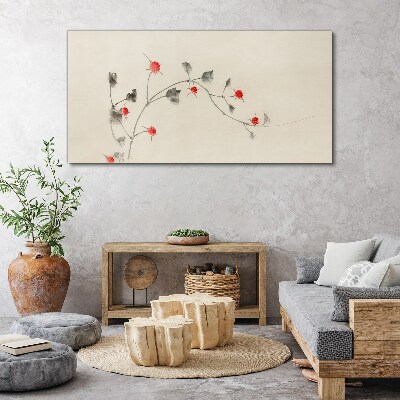 Foto op canvas Bloemenlint