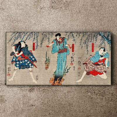 Canvas schilderij Traditioneel Japans podium