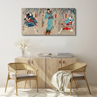 Canvas schilderij Traditioneel Japans podium