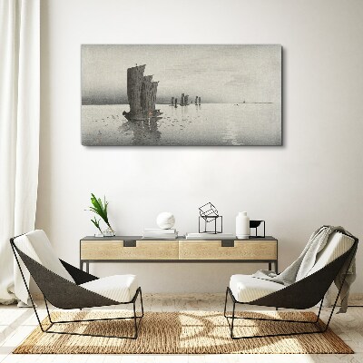 Foto op canvas Een rustige reis over het water