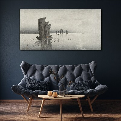 Foto op canvas Een rustige reis over het water