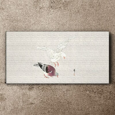 Canvas schilderij Vogels in beweging