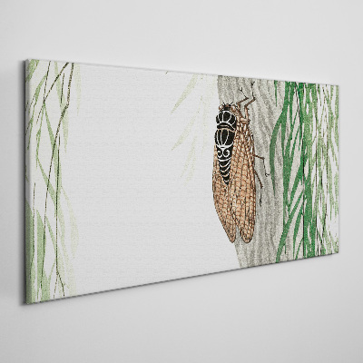 Canvas schilderij Getsjilp in het groen