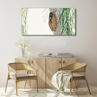 Canvas schilderij Getsjilp in het groen