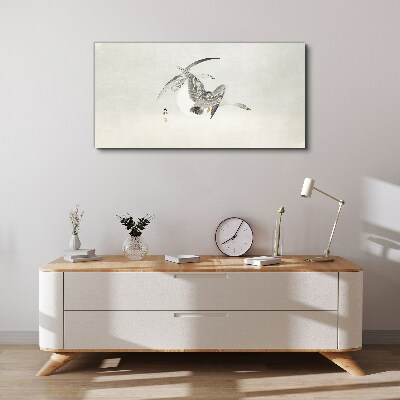 Canvas schilderij Vlucht van de wilde ganzen