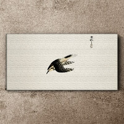 Schilderij op doek Een vogelvlucht in stilte