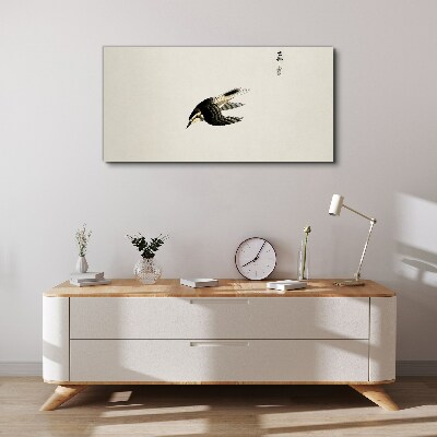 Schilderij op doek Een vogelvlucht in stilte