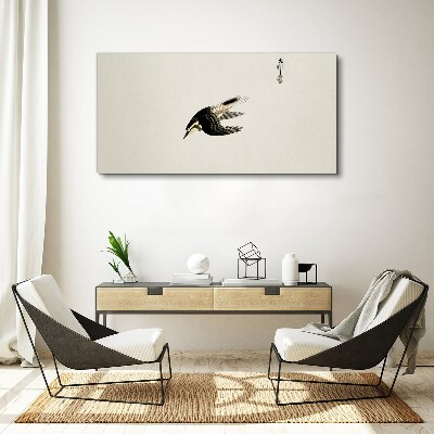 Schilderij op doek Een vogelvlucht in stilte