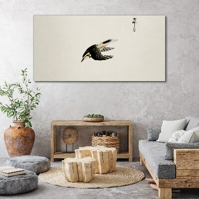 Schilderij op doek Een vogelvlucht in stilte