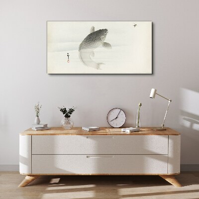 Canvas schilderij Koi in stilstaand water