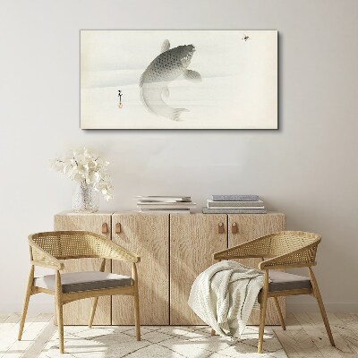 Canvas schilderij Koi in stilstaand water