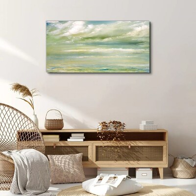 Foto op canvas Vreedzame lucht boven de zee