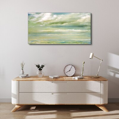 Foto op canvas Vreedzame lucht boven de zee