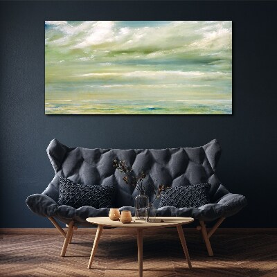 Foto op canvas Vreedzame lucht boven de zee