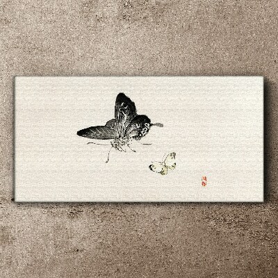 Schilderij op doek Vlinders in delicate harmonie