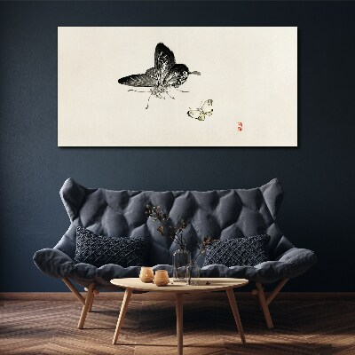 Schilderij op doek Vlinders in delicate harmonie