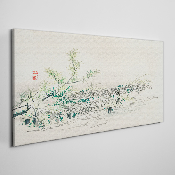 Canvas schilderij De rust van de natuur in delicate kleuren