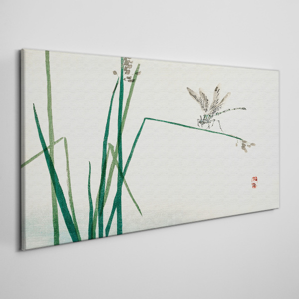 Schilderij op doek De delicatesse van de natuur met een vlinder