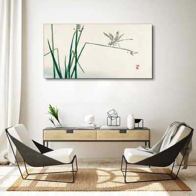 Schilderij op doek De delicatesse van de natuur met een vlinder