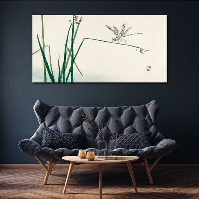 Schilderij op doek De delicatesse van de natuur met een vlinder